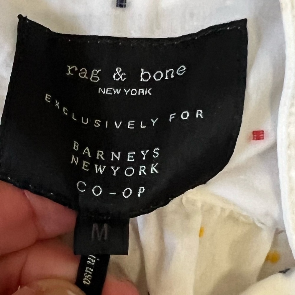 Rag & Bone for Barneys NY,Confetti Dot Button-Down Blouse,Cowgirl,Western,Size M - Picture 3 of 8